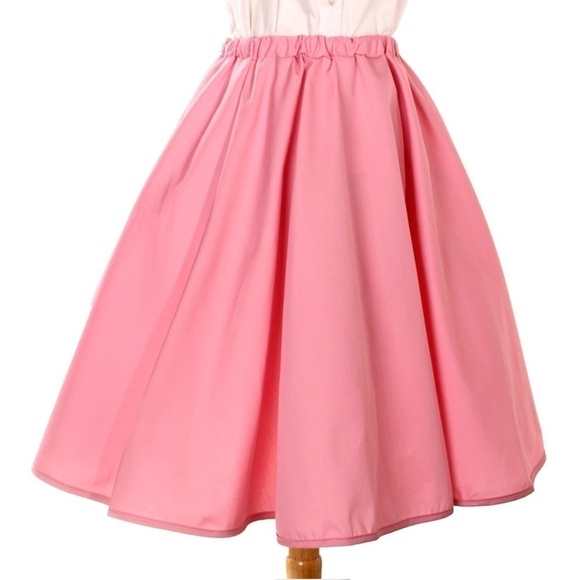 Full Circle Retro Skirt - Pink - L/XL - Hey Viv - Picture 4 of 5